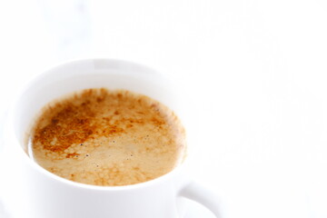 牛乳をたっぷり入れたコーヒーのカフェ・ラッテ
