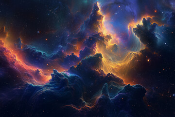 Fototapeta premium background of space, nebula, stars, space and galaxy