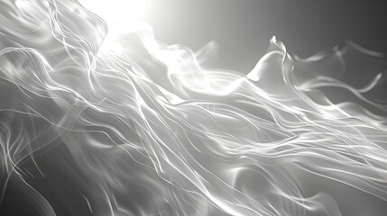 Obraz premium white gradient abstract background with bokeh light effect.