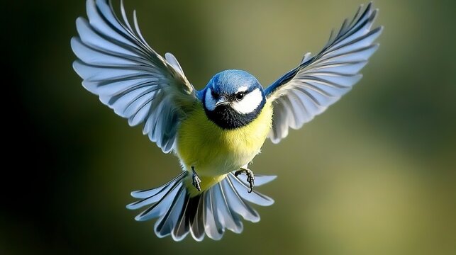 Blue tit flying --ar 16:9 --style raw --v 6.1 Job ID: 39be6f13-8fd7-4381-b03a-1fc381ba0894