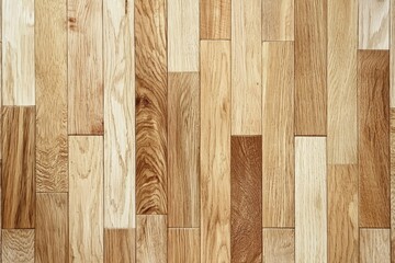 Fototapeta premium Light color parquet floor texture for background