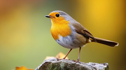 Fototapeta premium Robin bird --ar 16:9 --style raw --v 6.1 Job ID: a1cb879c-0fe5-4abb-a423-0a6a1908b467