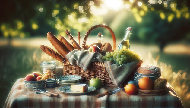 Dreamy picnic in the park