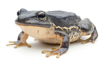 Obraz premium A Close-up of a Brown Frog with Big Eyes