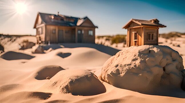 House on Sand vs House on Rock. Parable of the Wise and Foolish Builders