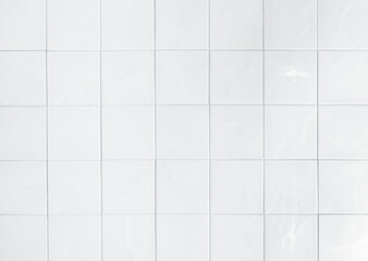 White square tile wall texture background