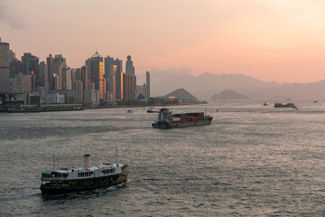 Obraz premium Hong kong city skyline