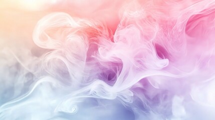 Obraz premium Color Symphony: An ethereal display of smoke swirls and vibrant colors blending seamlessly, creating a mesmerizing visual spectacle