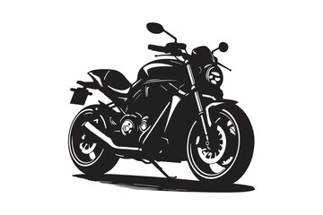 Motorcycle silhouette vector illustration 