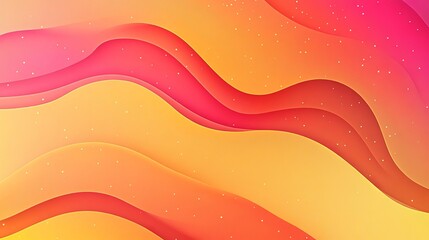 Fototapeta premium Abstract wavy patterns in vibrant pink and orange gradient
