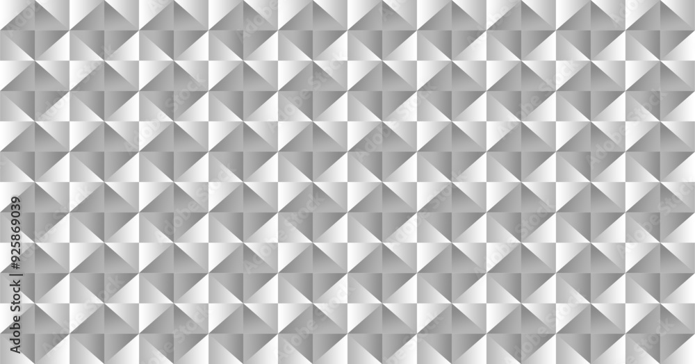 Poster repetition of square and triangular geometric fields with shades of gray as inspiration in visual co