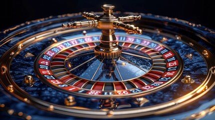 Naklejka premium Casino Games of Fortune Conceptual Banner Illustration 3D Rendered.