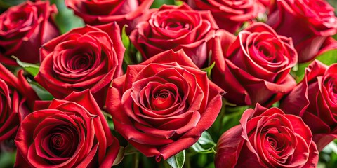 Close-up of red roses in a beautiful bouquet , red, roses, flowers, bouquet, close-up, nature, romantic, love