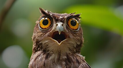 Fototapeta premium Potoo --ar 16:9 --style raw --v 6.1 Job ID: 3f20dbf7-0e5e-49c6-a040-631323e572eb