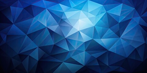 Fototapeta premium Abstract dark blue polygon background with a sleek and modern design, polygon, abstract, dark blue, graphic