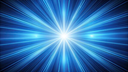 Fototapeta premium Hyper-realistic opaque blue metallic rays of light, metallic, rays, light, blue, hyper-realistic, abstract, vibrant