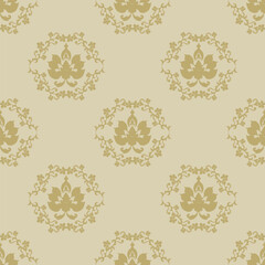 Classic Damask Seamless
Pattern, Vector Illustration for Elegant Textile
Design
