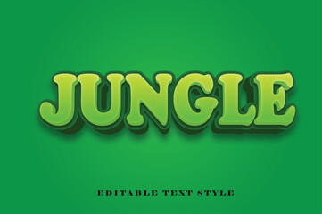 Jungle 3d style editable text effect