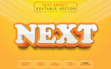 Next 3D retro vintage text effect, Editable text effect