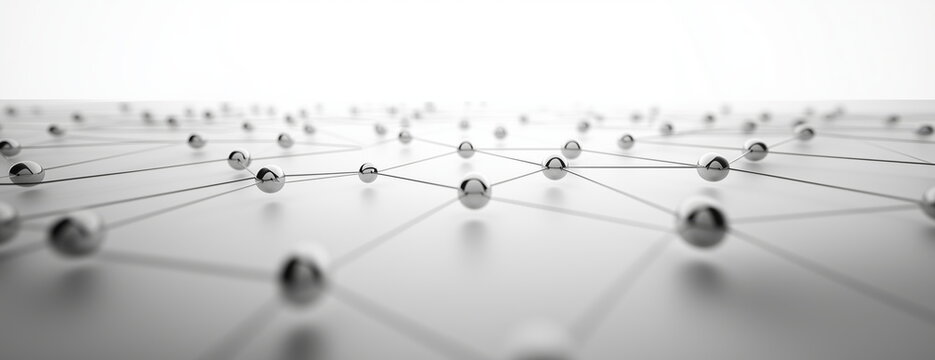 Networking, linking, connect, neuron network. meshwork of nodes. Linking entities.
