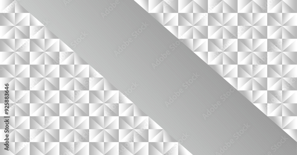 Poster composition of empty space with gradient gray as a background for placing text or images in visual communication designs and geometric fields as artistic support