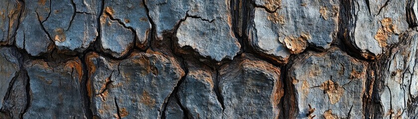 Close-up of tree bark showing intricate textures and rich earthy tones, perfect for nature-themed projects.
