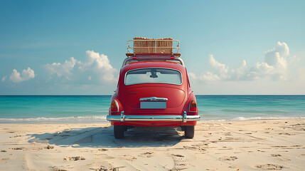 Tropical beach off-road isolation. Travel and vacation background.