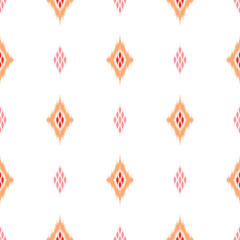 seamless pattern design in ikat style for fabric printing