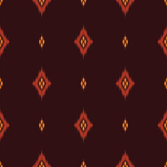 seamless pattern design in ikat style for fabric printing
