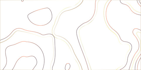 Abstract golden topography vector background. counter map golden wavy line paper textrue. grid curve line abstract vector. Modern design with White background with Golden color wavy pattern. Paper tex