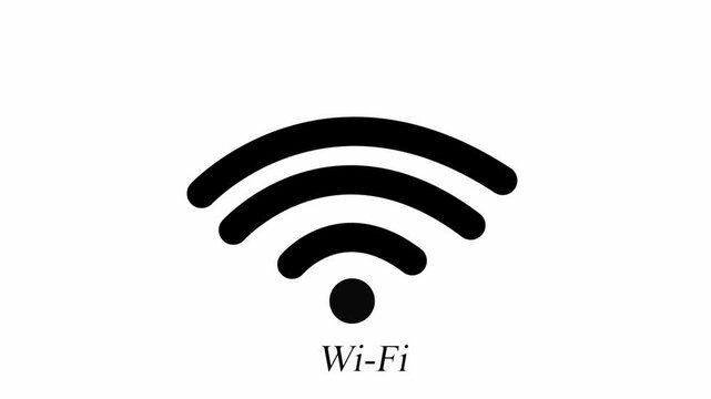 Wireless and wifi icon or wi-fi icon sign for remote internet access