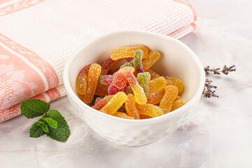 Sweet and sour marmalade worms