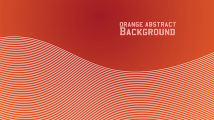 Orange abstract background with curve line for backdrop or presentation