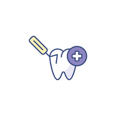 Dentistry icon design with white background stock illustration