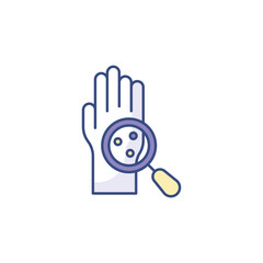 Fototapeta premium Dermatology icon design with white background stock illustration