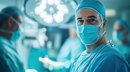 Confident Surgeon in Operating Room