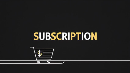 Illustration of the word subscription