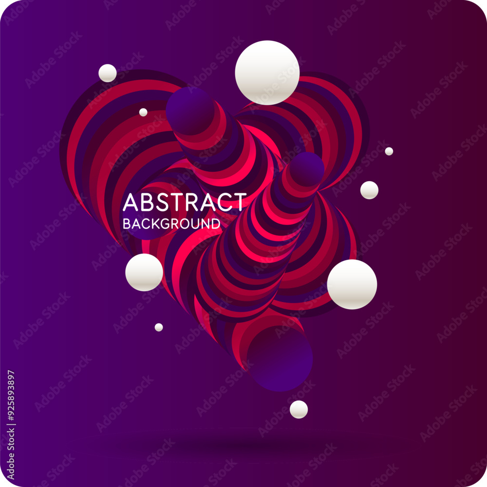 Aufkleber bright attractive abstract background with graphic elements. a composition of shapes and color spots
