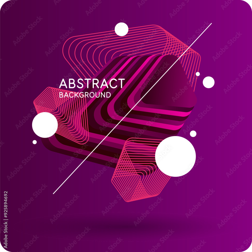 Poster bright attractive abstract background with graphic elements. a composition of shapes and color spots