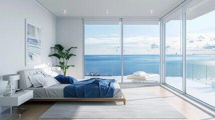 A modern apartment bed room