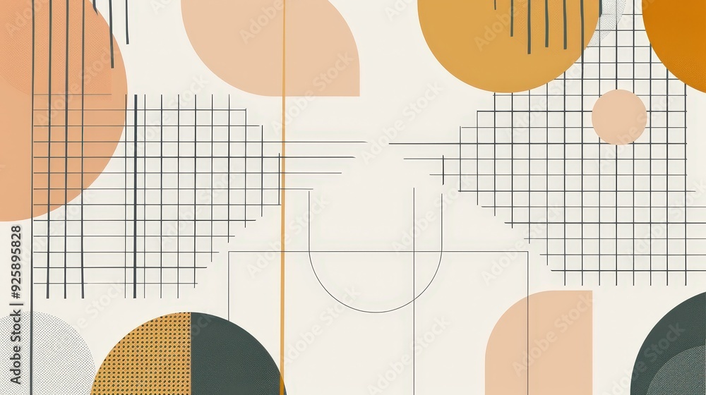 Poster create a product background featuring a modern, abstract grid pattern.