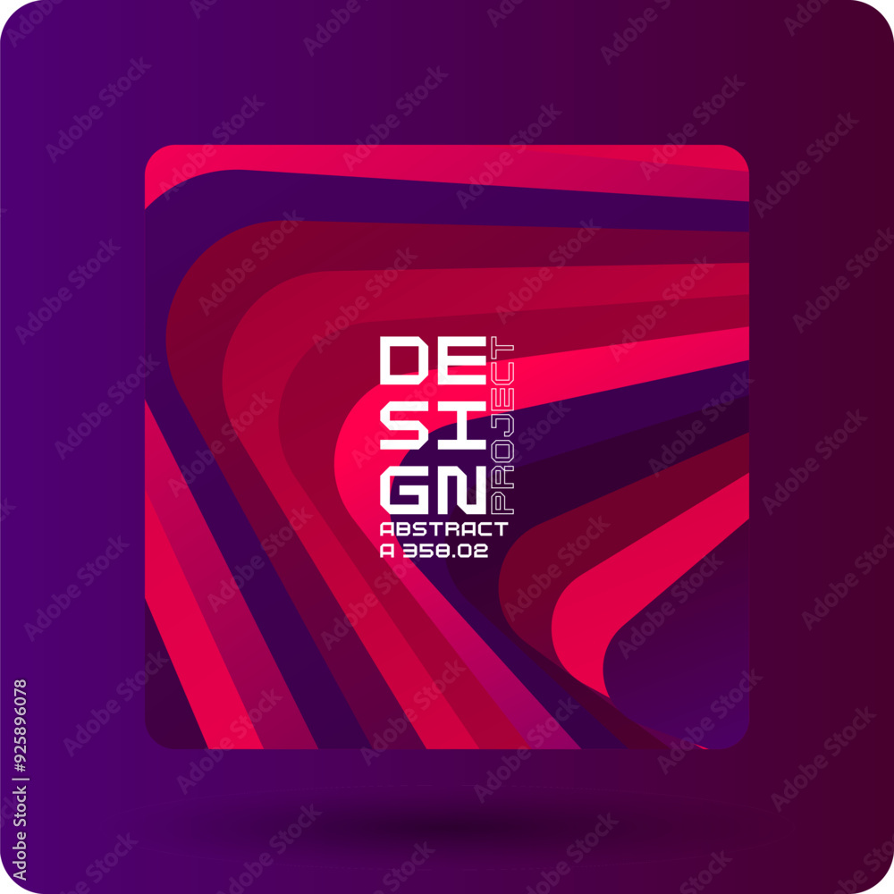 Aufkleber bright attractive abstract background with graphic elements. a composition of shapes and color spots