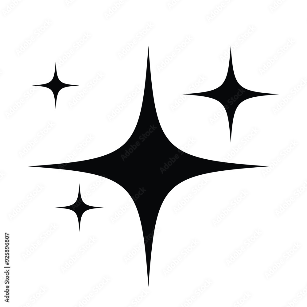Wall mural simple star icon