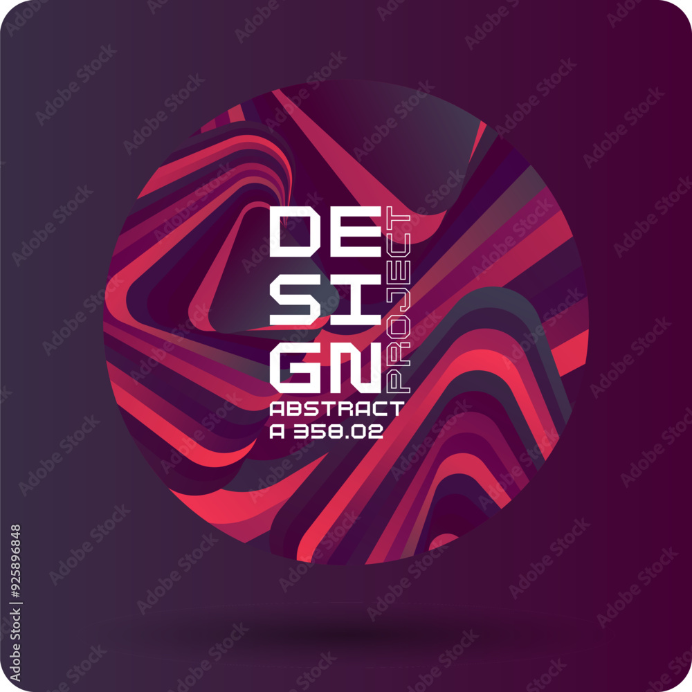 Poster bright attractive abstract background with graphic elements. a composition of shapes and color spots