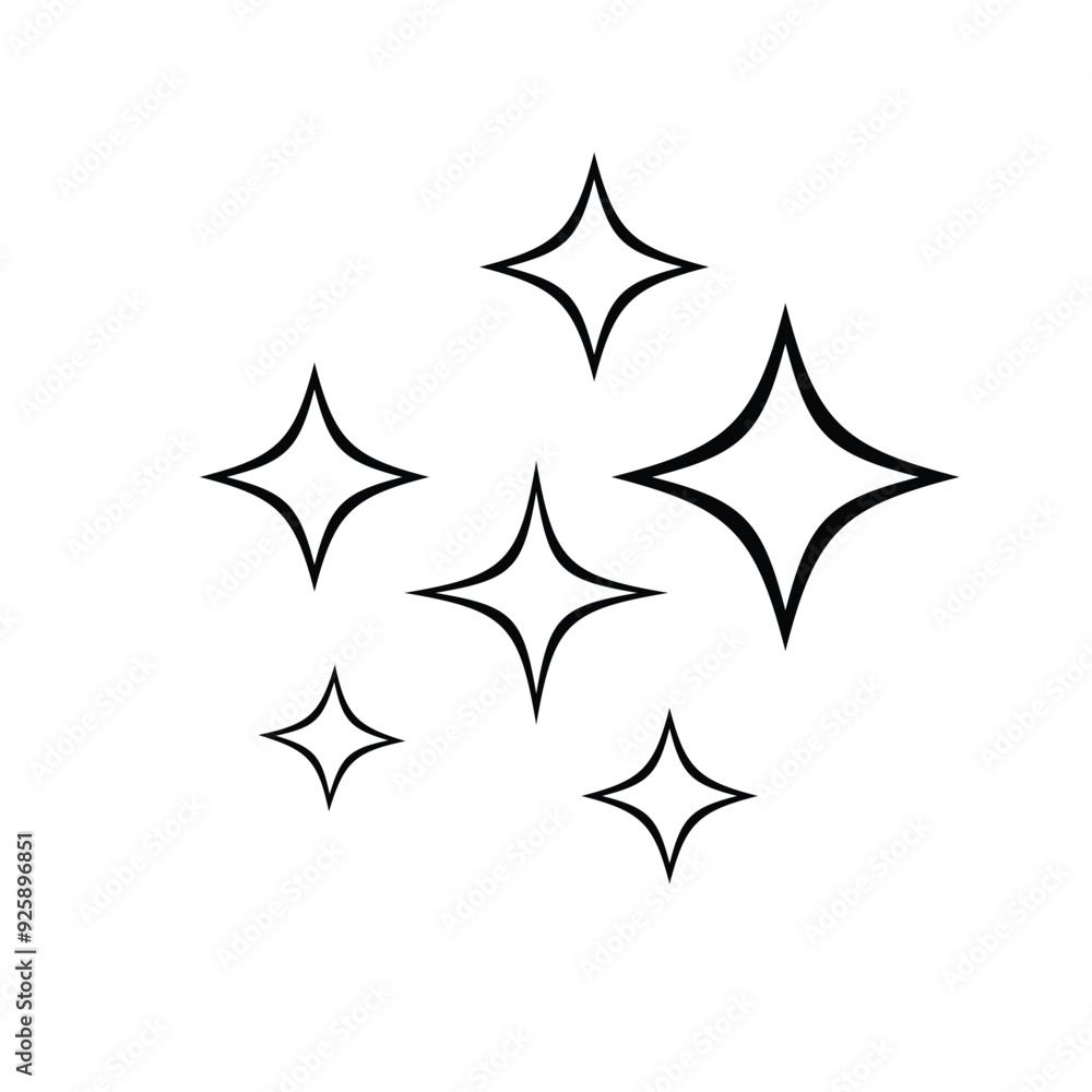 Wall mural simple star icon