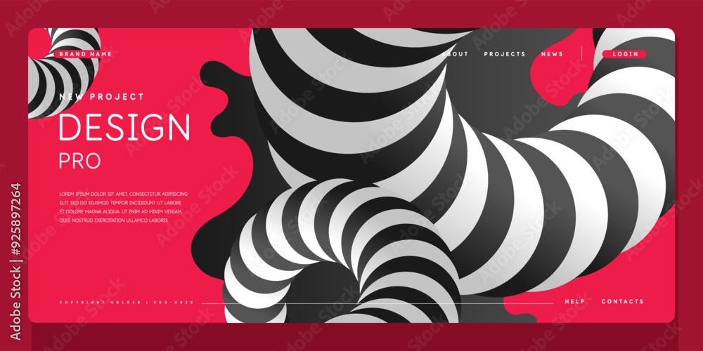 Poster template for the design and placement of text. an illustration for posting information. modern styli