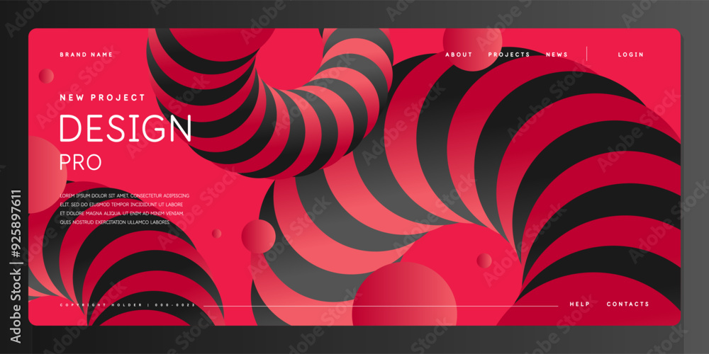 Aufkleber template for the design and placement of text. an illustration for posting information. modern styli