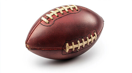 american football ball isolated on white background