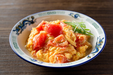 トマトと卵の中華炒め