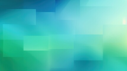Obraz premium A minimalist arrangement of frosted glass cubes set against a blue-green gradient background, showcasing a modern and abstract design with a focus on transparency and geometric forms